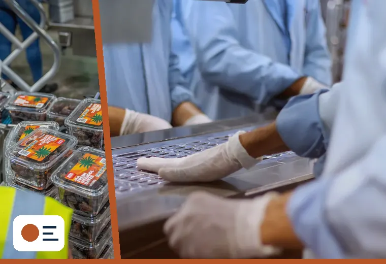 Production process relevant to warehouse dispatch