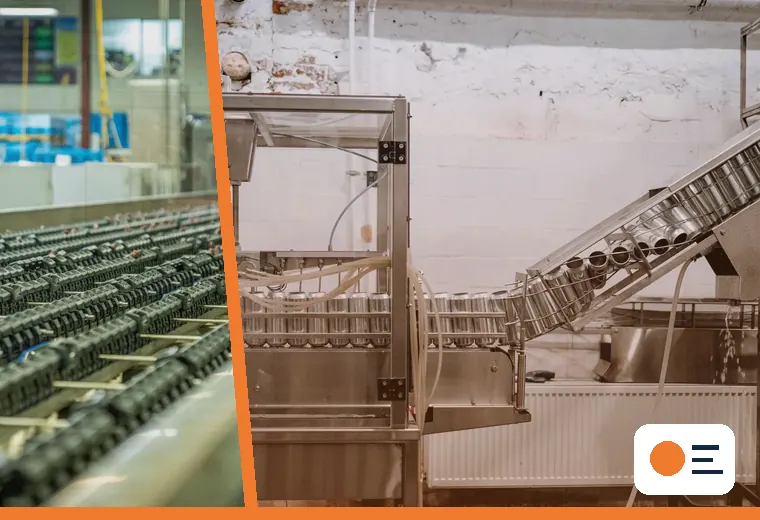 Production process relevant to returnable bottle operations